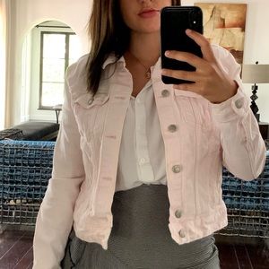 Light pink denim jacket/ jean jacket